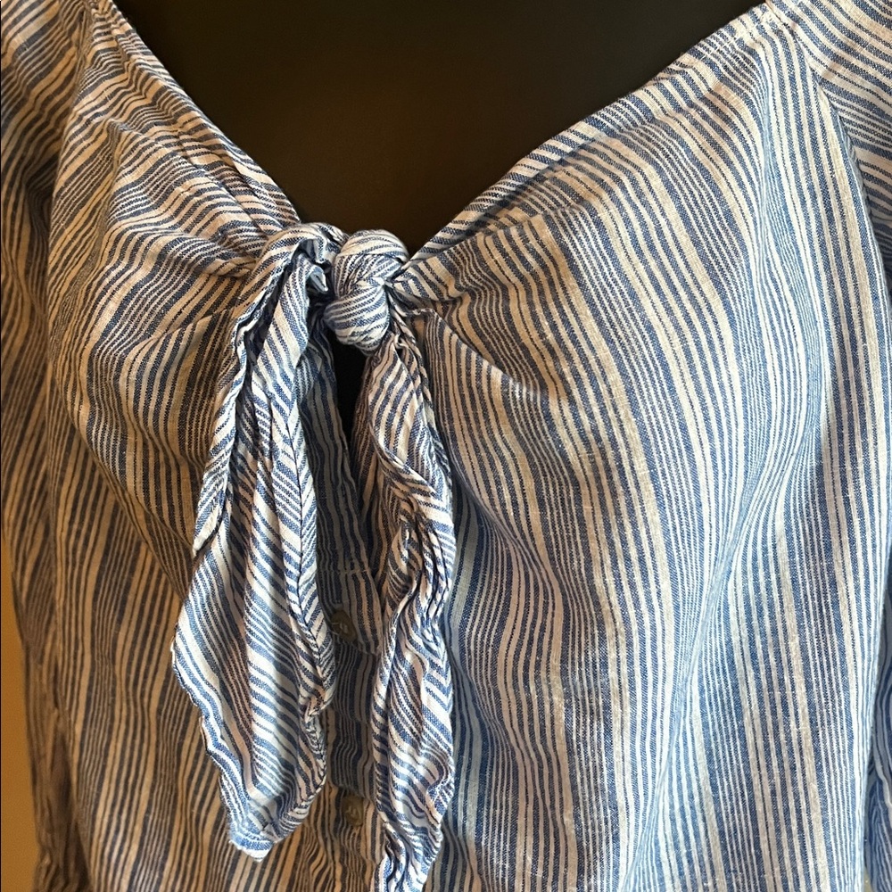 Free People linen/cotton top - Picture 4 of 7